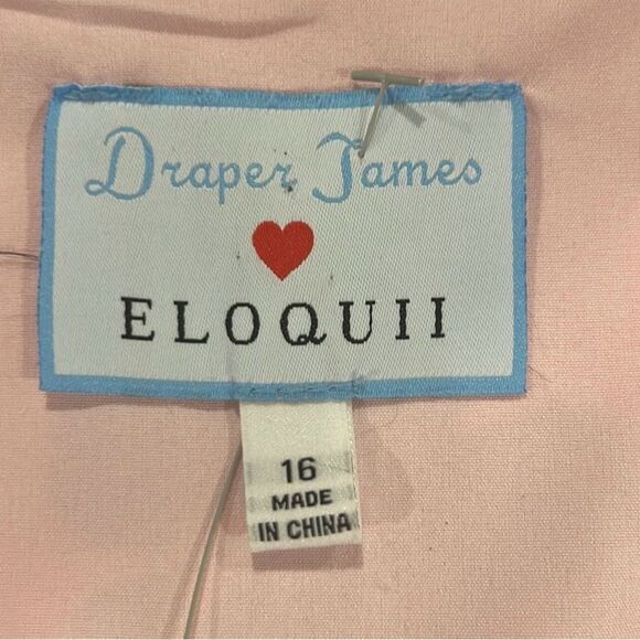 Eloquii Draper James hibiscus pink sleeveless fit and flare dress size 16 - Picture 6 of 9